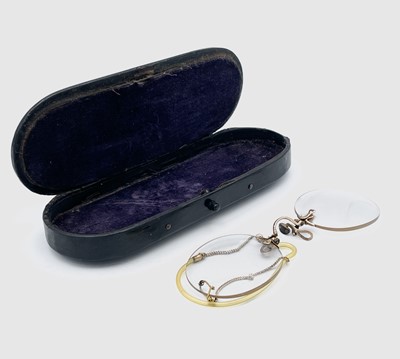 Lot 220 - A pair of early 20th century 9ct gold mounted...