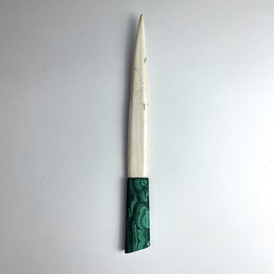 Lot 233 - An early 20th century paper knife, with ivory...