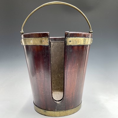 Lot 5 - A George III mahogany and brass bound plate...