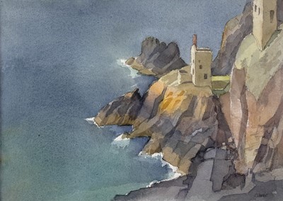 Lot 53 - KEN SYMONDS (1927-2010) Crowns Mines, Calm Sea...
