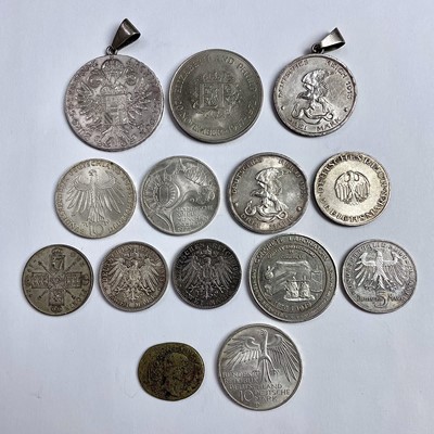 Lot 241 - A collection of coins and medallions including...