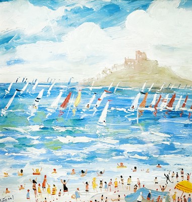 Lot 117 - Simeon STAFFORD (b.1956) 'Marazion Sailing...