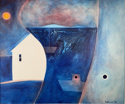 Lot 52 - Noel BETOWSKI (1952) Derval Cottage Oil on...