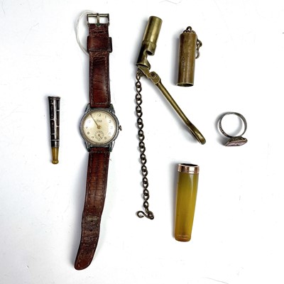 Lot 246 - Mixed gentlemans items to include a 9ct...
