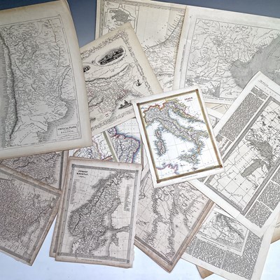 Lot 249 - MAPS. A collection of 19th century engraved...
