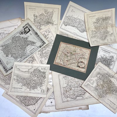 Lot 254 - MAPS. Loose engraved maps from 'Dugdales...