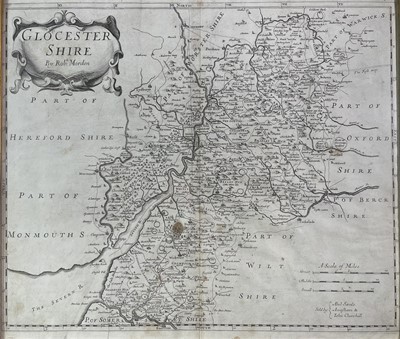 Lot 257 - ROBERT MORDEN. 'Gloucester,' copper engraved...