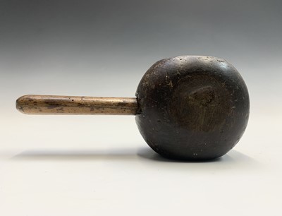 Lot 49 - A 19th century treen lignum vitae saddle maker'...