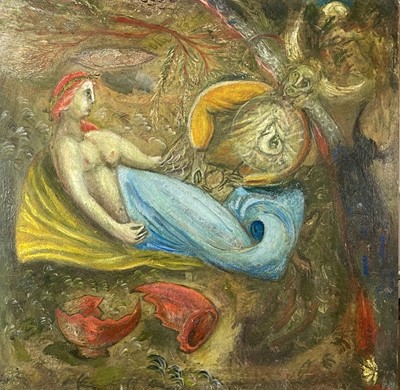 Lot 32 - Ivan David Zadoc BRAY (1967) Sea Bed Oil on...