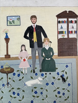 Lot 23 - Betty HOLMAN (1911-?) A Victorian Family Oil...