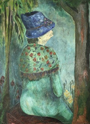 Lot 796 - Pearsey COHEN The Blue Bonnet Oil on canvas...