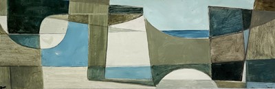 Lot 14 - Biddy PICARD (1922) Sea, Caves & Sky PVA on...
