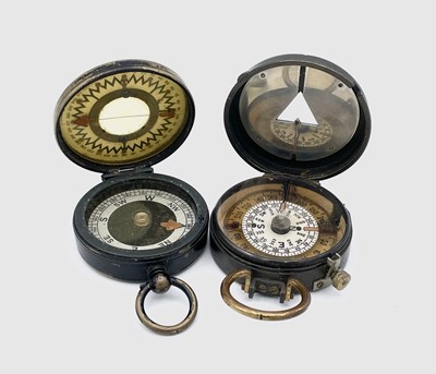 Lot 268 - A WWI brass compass by S. MORDAN & Co stamped...