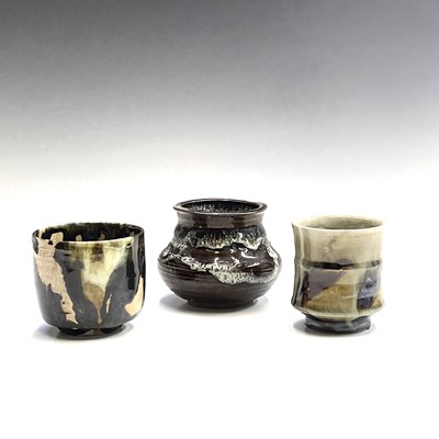 Lot 843 - A Japanese studio pottery small vase, with...