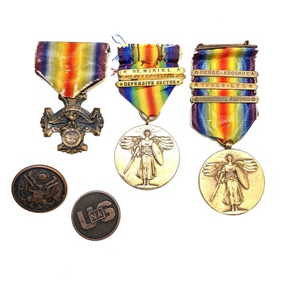 Lot 214 - U.S.A. WWI Medals - 3 Medals. Inter Allied...