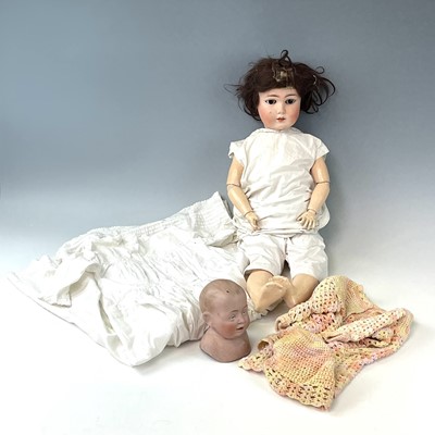 Lot 618 - Porcelain Headed Doll, etc. A Limbuch "Made in...