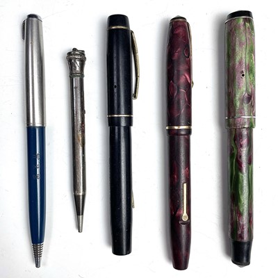 Lot 205 - Three fountain pens including a Conway Stewart...