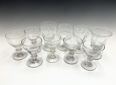 Lot 981 - A collection of ten 19th century rummers, four...