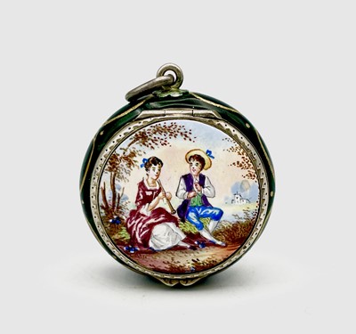 Lot 240 - An early 20th century Viennese silver gilt and...