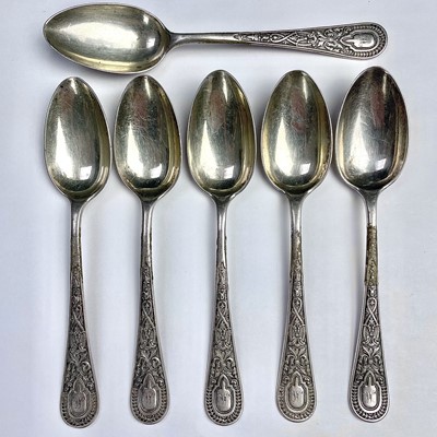 Lot 98 - A Victorian set of six Scottish silver...