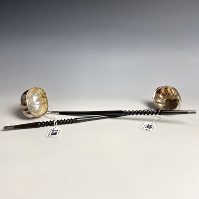 Lot 137 - Two similar modern silver Georgian style toddy...