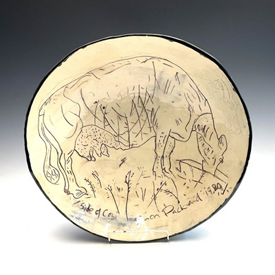 Lot 960 - Simon PACKARD (1960) side of cow studio...