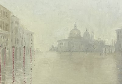 Lot 46 - John MILLER (1931-2002) Venice Oil on canvas...