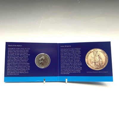 Lot 54 - G.B. £50 Silver Proof 2015 Coin. Comprising...