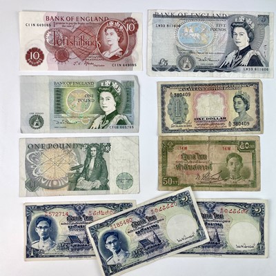 Lot 102 - G.B. and Foreign Banknotes. Comprising:...