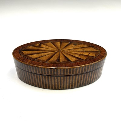 Lot 28 - A George III mahogany, crossbanded and...
