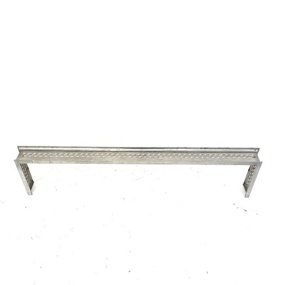 Lot 211 - A 19th century steel fender, with pierced...