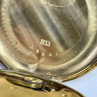 Lot 970 - A good 18ct gold Waltham full hunter crown...