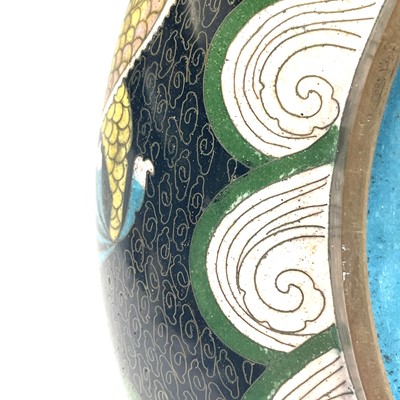 Lot 74 - A Chinese cloisonne shallow bowl, 19th century,...