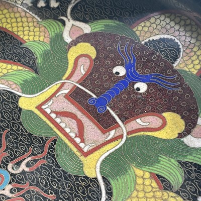 Lot 74 - A Chinese cloisonne shallow bowl, 19th century,...