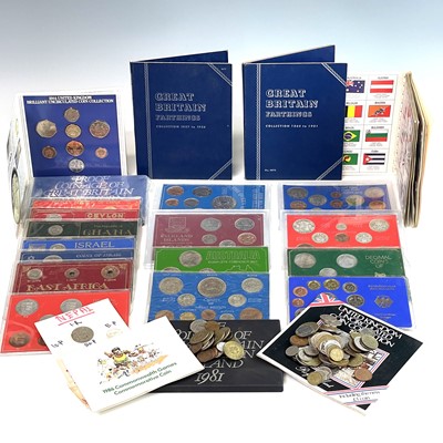 Lot 135 - Proof and Uncirculated Coin Sets. Containing:...