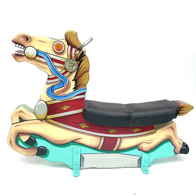 Lot 243 - A Larkin's outside row carousel horse off...