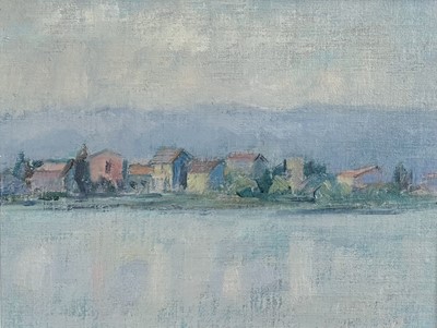 Lot 74 - June MILES (1924-2021) French Landscape Oil on...