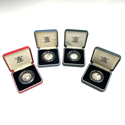 Lot 82 - G.B Silver Piedfort 50 Pence cased Silver...