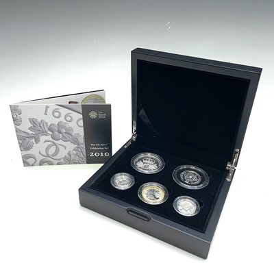 Lot 71 - Silver Proof 2010 UK Silver Cased Celebration...