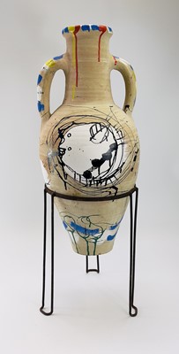 Lot 159 - Tony "Doc" SHIELS (1938) Painted Amphora...