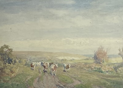 Lot 665 - Max LUDBY (1858-1943) Homeward Watercolour...