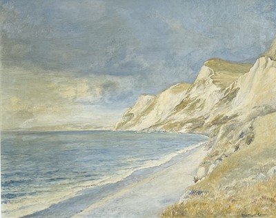 Lot 346 - Denys LAW (1907-1981) The Dorset Coast Oil on...