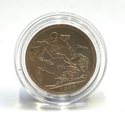 Lot 87 - G.B Victorian Veiled Head Gold Sovereign 1898....
