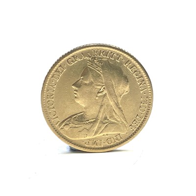 Lot 88 - G.B Victoria Veiled Head Gold Half Sovereign...