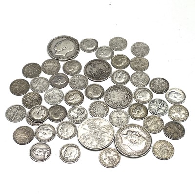 Lot 91 - G.B Silver pre 1920 Coinage. Comprising 102gms...