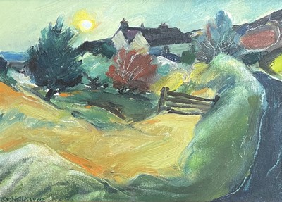 Lot 51 - Reg WATKISS (1933-2010) Landscape Oil on board...