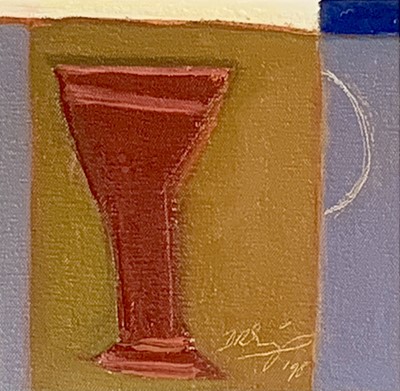 Lot 167 - David Ralph SIMPSON (1963) Wine Glass Oil on...