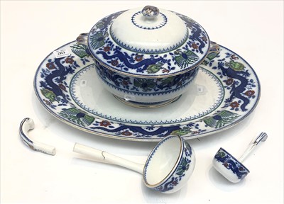 Lot 1387 - A large Minton 'Chinese Dragon & Bird' pattern...