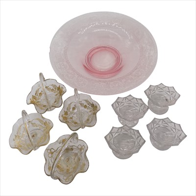 Lot 1364 - Four Georgian cut glass salts, height 6cm,...