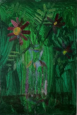 Lot 401 - Sven BERLIN (1911-1999) Green Still Life Oil...